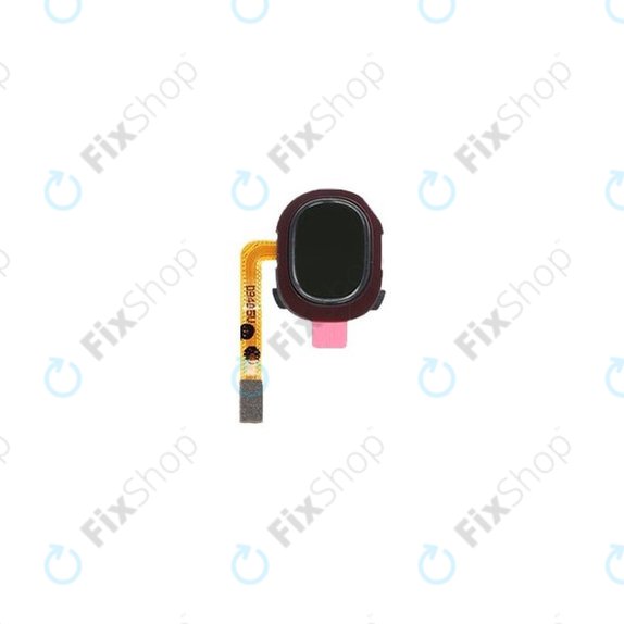 Czujnik linii papilarnych z taśmą flex do Samsung A20e A202F, GH96-12565A, Czarny, Black, Genuine Service Pack