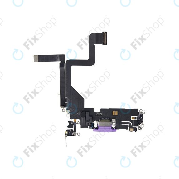 Złącze ładowania z taśmą flex do iPhone 14 Pro, Deep Purple