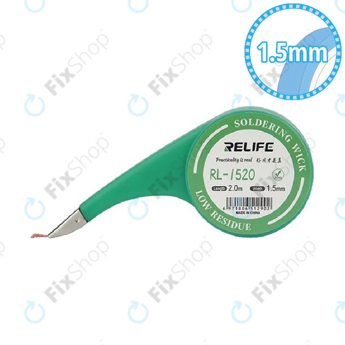Plecionka do rozlutowywania, 1,5mm, Relife RL-1520