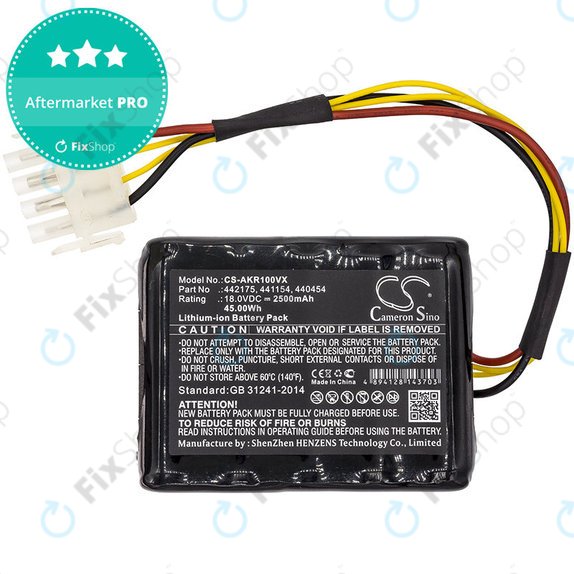 Bateria do Al-Ko Robolinho 100, Al-Ko Robolinho 110, 2500mAh, Li-Ion, 18V, 440454, HQ
