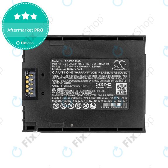 Bateria do Zebra Tc51, Tc52, Tc56, Tc57, 4200mAh, Li-Ion, 3.7V, BT-000314-01, HQ