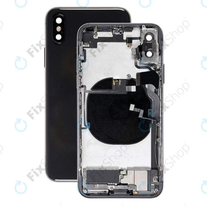 Tylna obudowa z malymi czesciami do iPhone XS, Space Gray