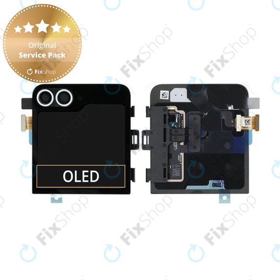 Wyświetlacz (External) do Samsung Galaxy Z Flip 6 F741B, Ekran dotykowy z ramką, Miętowy, Mint, GH97-30012D, Genuine Service Pack