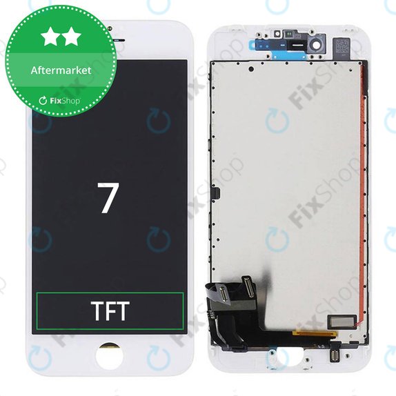 Wyświetlacz dla iPhone 7, White, Ekran dotykowy z ramką