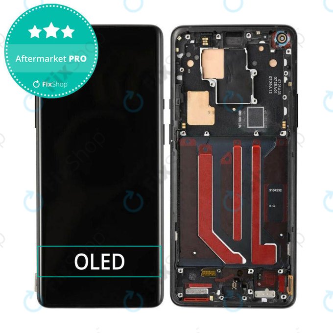 Wyświetlacz OLED do OnePlus 8 Pro, Ekran dotykowy z ramką, Onyx Black